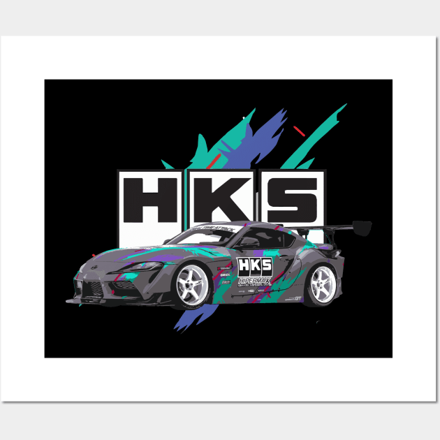 hks a90 supra toyota bmw Wall Art by cowtown_cowboy